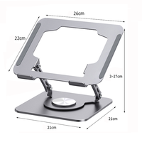 Bon marché, support en métal pliable et stable à deux bras pour ordinateur portable, pour ordinateurs portables 10-17 pouces, MacBooks, capacité de charge de 10kg