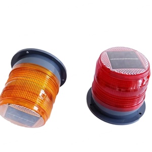 Auto On/Off Solar Powered LED Strobe Beacon <b>Light</b> for Road <b>Work</b> Safety - Product Image 2