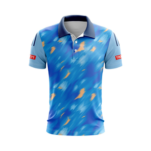 Custom Sublimated Rugby League Breathable Quick-Dry Short Sleeve Sports Jersey Stylish Geometric Print Casual Top for Men - Product Image 3