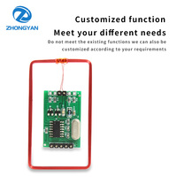 Módulo Lector de Tarjetas RFID de 125KHz con Interfaz Inteligente Uart TTL Wiegand TK4100 EM4100 Integrado