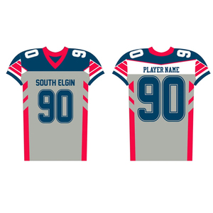 Camisetas de Fútbol Americano Personalizadas Más Vendidas, Cortas, 100% Poliéster, Protección UV, Diseño Personalizado para tu Equipo o Club, Venta al por Mayor - Product Image 1