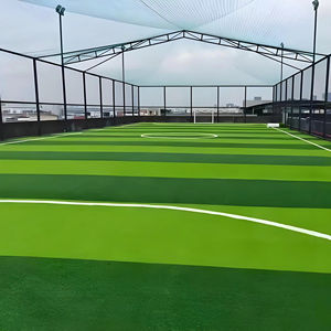 Ensemble <span class=keywords><strong>complet</strong></span> de terrain de football professionnel en plein air 11v11, gazon artificiel + buts de football pleine taille - Durable et écologique - Product Image 1