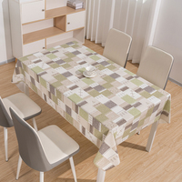 Nappe Rectangulaire Jetable Imperméable et Anti-Taches en Dentelle à Motif Géométrique Soyeux et Lisse RNPT pour Banquets