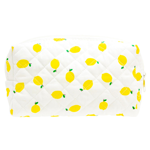 Vintage Quilted Zipper Towel Material Makeup Bag Cosmetic Pouch for Brushes Pencils Travel Accessories Women Girls - Product Image 3