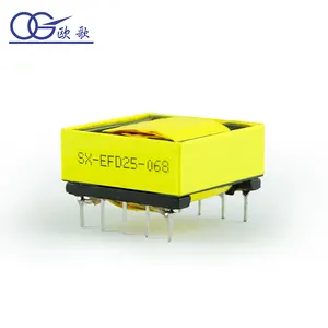 Free Sample Core Mn-Zn Ferrite High Voltage Transformer Efd25-068 High Frequency Transformer