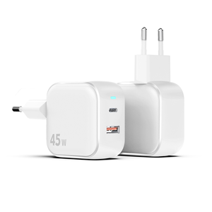 Cargador de Pared Plegable de 45W GaN con Doble USB C <span class=keywords><strong>PD3</strong></span>.<span class=keywords><strong>0</strong></span> PPS, Carga Rápida, Certificación CE V0, Sistema de Suministro de Energía Eficiente - Product Image 4