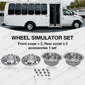 Spiegel polierte 16-Zoll-Radnabenabdeckung aus Edelstahl für Ford E350/E450 Van 2008-2022 Radsimulator-LKW-Zubehör - Product Image 6