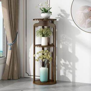 Flower stand, floor-standing household decoration, modern Chinese style, multi-tiered potted plant stand, flower rack, storage - Product Image 2