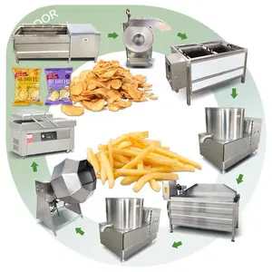 Compound Sweet Chip Production Line Frozen French Fry Processing Plant Machine Make Fryed Potato