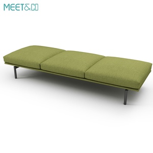 Commercial Modern L-Shape Fabric Reception <b>Sofa</b> Couch Set Home <b>Office</b> Apartment Living Room Bedroom Featuring Metal Base Hotels - Product Image 5