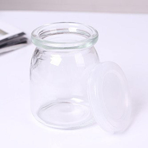 100ml Classic <b>Camping</b> Clear Empty Glass <b>Storage</b> Bottles Jars Leak Resistant Plastic Lid for Ice Cream Pudding Milk Honey Yogurt - Product Image 3