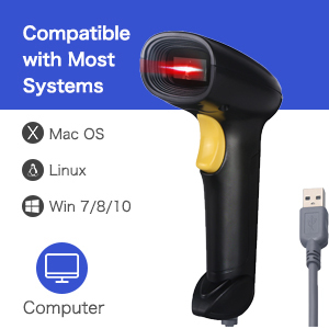 <span class=keywords><strong>Scanner</strong></span> de codes à barres de ligne USB K115J Scanners de codes à barres portables pour ordinateurs Lecteur de codes <span class=keywords><strong>QR</strong></span> 1D <span class=keywords><strong>Scanner</strong></span> de pistolet de contrôle de bon prix - Product Image 2