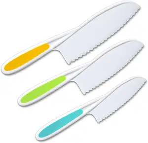 Kinder kochen Messer paket zum Kochen und Schneiden von Obst und Gemüse Kinder 3-teiliges Küchen-Backmesser-Set