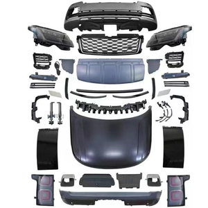 Kit carrozzeria per Land Rover Range Rover Vogue L405 2013-2017 anno lifting 2020 2021 modello con luci paraurti cofano - Product Image 1