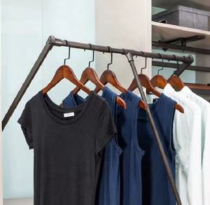 באיכות גבוהה מתכת עמיד למטה ארון מוט בגדים תליית בגדים מתלה ארון בגדים מתלה ארון בגדים - Product Image 5