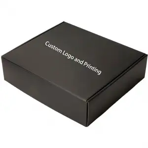 Black PIP Box Postal Delivery Mailing Mailer Pop Up Folding Cardboard Carton Shipping Paper Box