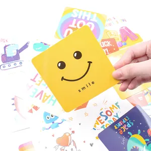 Memo Cards Yellow Smiling Face Lunch Box Notes Inspirational And Motivational Back To School Gifts For Kids Kindergarteners