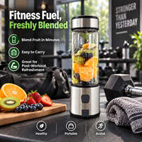 Blender électrique portable en acier inoxydable de haute qualité pour jus de fruits, smoothies, boissons et usage domestique en cuisine
