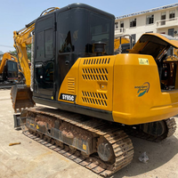 Excavadora de cadenas SANY 95C usada, 9.5 toneladas, en buen estado, excavadora hidráulica de segunda mano, maquinaria de construcción en stock para la venta