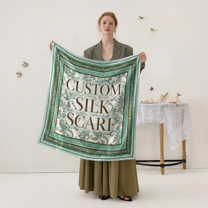 Foulards <span class=keywords><strong>en</strong></span> <span class=keywords><strong>satin</strong></span> de soie à impression numérique avec logo personnalisé, bandanas de luxe pour femmes, foulards pour <span class=keywords><strong>cheveux</strong></span> <span class=keywords><strong>en</strong></span> <span class=keywords><strong>satin</strong></span> - Product Image 1