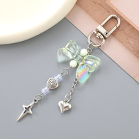 Colgante para Teléfono Kpop Bow Lucky Star, Estilo Y2K, Accesorios para Llavero, Correa para Teléfono, Cámara, Estuche para Auriculares