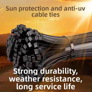 كابل PA66 بالأشعة فوق البنفسجية عالي القوة ومضاد للشيخوخة ، واقي شمسي خارجي مضاد للأشعة فوق البنفسجية بألوان سوداء وبيضاء لكابلات الاتصالات - Product Image 3
