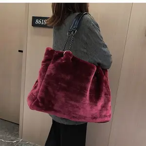 Woman Hand Bage Bags Ladies Fur Bag