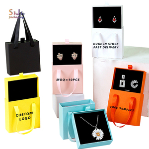 Luxury Large Set Ring Earring Personalized Custom Logo Paper Gift Packaging Bracelet Boxes Rings jewelry packaging