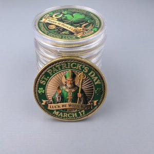 Offre Spéciale : Lot de 2 Pièces de Monnaie Commémoratives 3D Saint-Patrick – Trèfle Chanceux – Cadeau Souvenir de Collection Porte-Bonheur - Product Image 4
