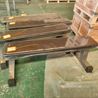 Banc plat professionnel pour la musculation des pectoraux et des triceps, construction en acier inoxydable