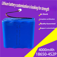 SUNKING 4S2P 14.8V 4000mAh Paket Baterai Lithium NMC 500 Siklus 375g -10~60C Suhu Operasi