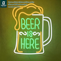 Enseigne lumineuse LED néon en acrylique de forme personnalisée pour bar, club, magasin, entreprise, mur