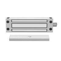 Serrure magnétique électrique à porte simple en acier inoxydable certifiée CE, 280 kg/600 lb, étanche, DC12V/24V, cylindres de serrure 210x42x29 mm