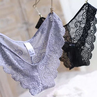 2024 Culotte Femme en Dentelle Transparente Assortie Modèle Séduction à Couleurs Variées