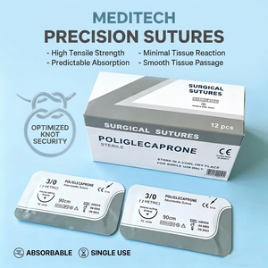 Suturas Monofilamento Absorbibles Sintéticas de Poliglecaprona 25 a <span class=keywords><strong>Precio</strong></span> de Mayoreo - Alta Resistencia a la Tensión Inicial, Uso Veterinario, Certificación CE - Product Image 5