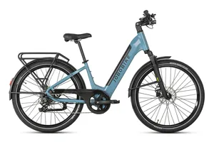 Vélo électrique urbain intelligent et élégant à assistance au pédalage à 5 vitesses, frein hydraulique à charge ultra-rapide, capteur de couple - Product Image 2
