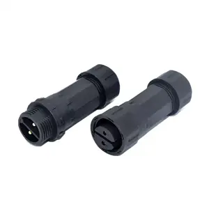 IP68 waterproof M20 2 3 4 Pin Male and Female screw connection quick connector