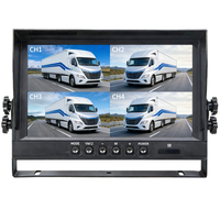 Sistema de Cámara de Reversa Portátil de Fábrica con 4 Canales AHD, Pantalla IPS de 1024x600, Grabación en Tarjeta TF, Monitoreo Digital de Reversa para 1080P, 1 Año de Garantía