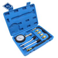 Kit de Prueba de Compresión y Detección de Fugas para Cilindros de 0-300 PSI, Herramienta de Diagnóstico de Motor con Adaptadores de Latón, Ajuste Universal