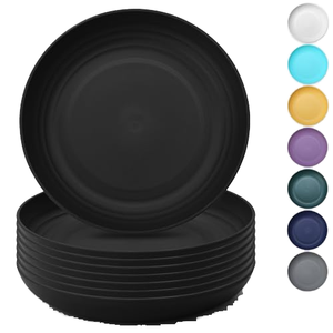 Plato Desechable de Melamina PP Irrompible de 9 Pulgadas, Diseño Sólido, Apto para Microondas, Moderno, Sostenible, para Camping, Venta al Por Mayor - Product Image 1