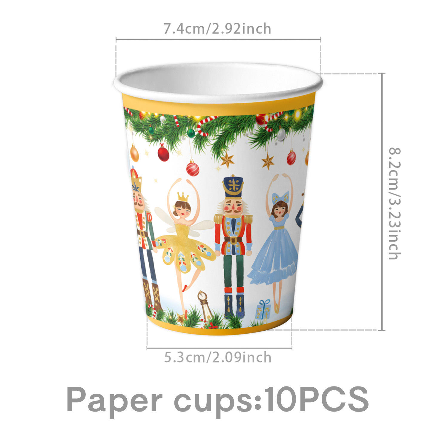 Taza de papel 9oz * 10PCs