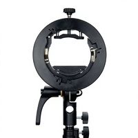 Boîte à lumière pliable de haute qualité avec support en S pour flash de studio photo, compatible Bowens, ensemble SoftBox noir S2 pour Godox