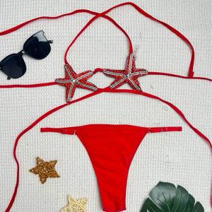 Personalizado em Estoque Novo Sexy <span class=keywords><strong>Micro</strong></span> Biquíni <span class=keywords><strong>Beachwear</strong></span> Flor Em Forma De Alta Corte Swimsuit Mulheres Thong Swimwear - Product Image 4