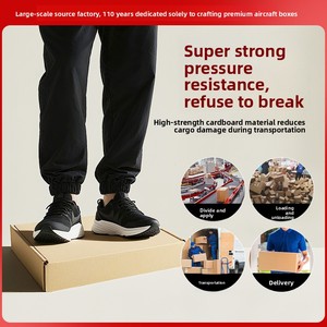 Boîte d'expédition pour avion, impression personnalisée, e-commerce transfrontalier, boîte express, carton kraft trois couches, boîte blanche, super résistante, sur mesure - Product Image 3