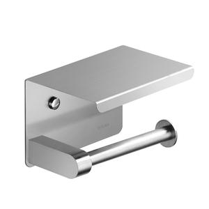 Portarrollos de Papel Higiénico y Soporte para Teléfono Móvil de Aleación de Zinc, Montado en la Pared, para Hotel y Hogar, Organizador de Baño sin Perforaciones - Product Image 1