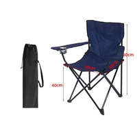 Chaises de camping pliantes avec cadre en fer, design moderne, accoudoirs, porte-gobelet, portables, capacité de 265 lb, Oxford, pour pique-nique et atelier