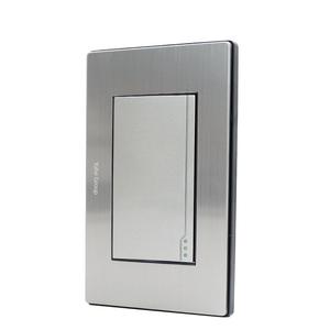 Enchufe universal cuadrado de acero inoxidable, panel de interruptor de luz con adaptador, interruptor de pared para el hogar - Product Image 5