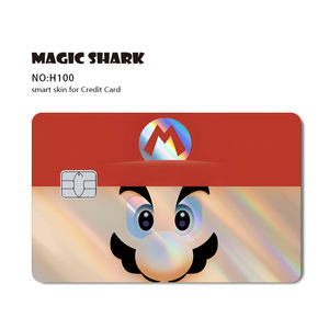 कोई भी बुलबुला, कोई अवशेष सामने एकतरफा कस्टम pvc एनीमे क्रेडिट कार्ड स्टिकर त्वचा कवर वाटरप्रूफ कस्टम होलोग्राफिक एटम कार्ड स्टिकर - Product Image 3