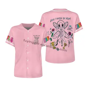 2024 New Karol G Que Chimba de Vida Clothes Bichota Jersey Shirt Custom Printed Bad Bunny Peso Pluma Baseball Jersey