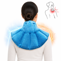 Compresse de gel réutilisable World-Bio pour le cou et les épaules, thérapie chaud-froid, utilisable au micro-ondes, congelable, soulagement de la douleur
